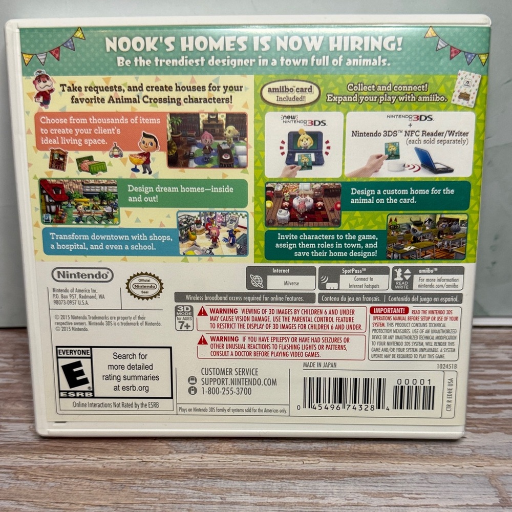 Nintendo 3DS Animal Crossing Happy Home Designer Game - Picture 2 of 5